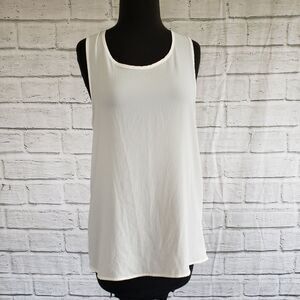 Gibson Lace Back Woven Tank Top Size Small